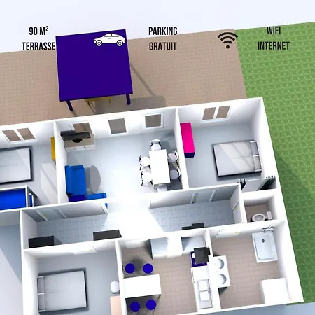 Apartment - Les Berges Du Pont Valentre - Cahors